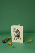 Japanese koi fish A5 card
