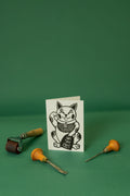 Lucky cat (Maneki Neko) A6 card