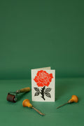 Rose flower A6 card