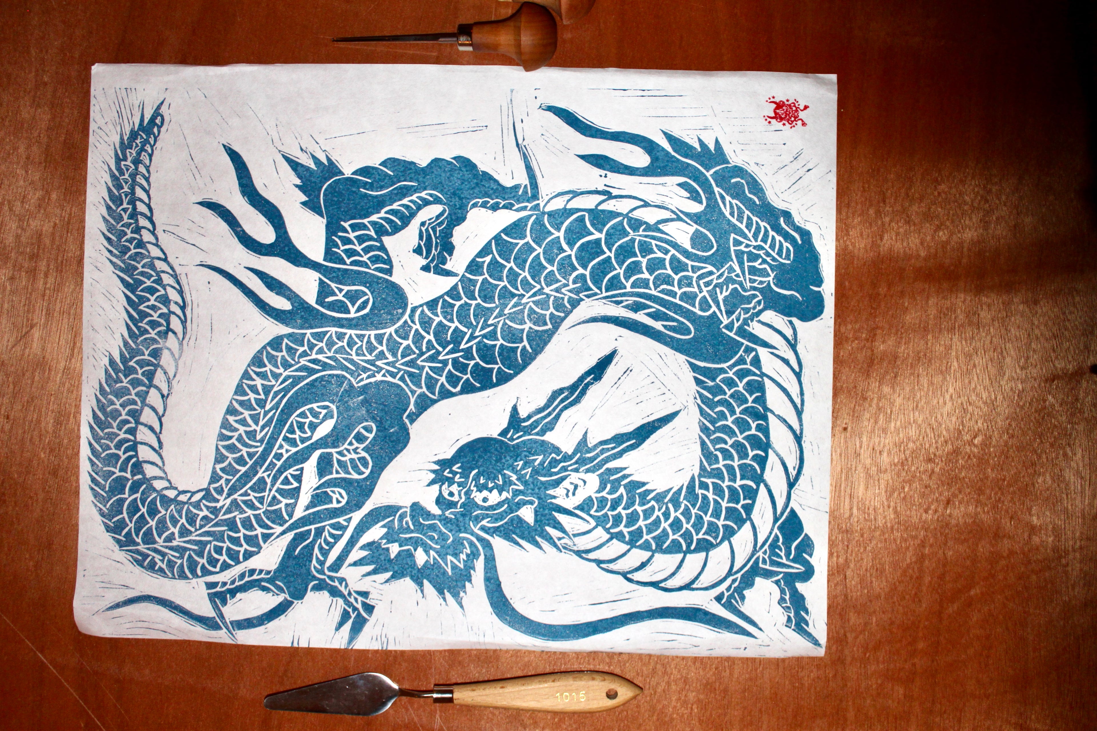 Dragon A3 print